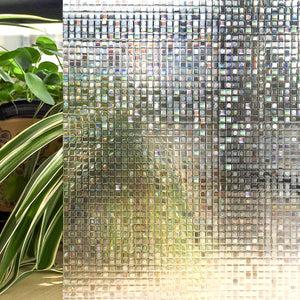 CottonColors Window Privacy Film 3D Rainbow Window Film Decorative Window Film Heat Blocking(BLKM004)