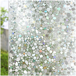 CottonColors Window Privacy Film 3D Rainbow Window Film Decorative Window Film Heat Blocking (BLKM015)
