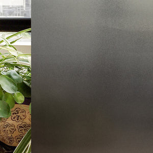 CottonColors Blackout Window Film Frosted Glass Window Film Decorative Window Film Heat Blocking(BLKM023-B)