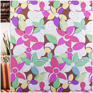 CottonColors Stained Glass Window Film Window Privacy Film Decorative Window Film Heat Blocking(BLKM059)