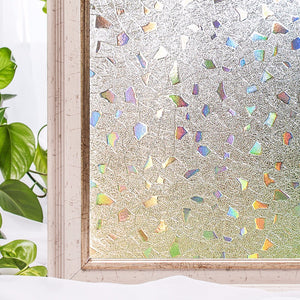 CottonColors 3D Decorate Privacy Window Film Anti UV Static Cling 90*200CM - Cottoncolors Home Decoration window film privacy film window sticker