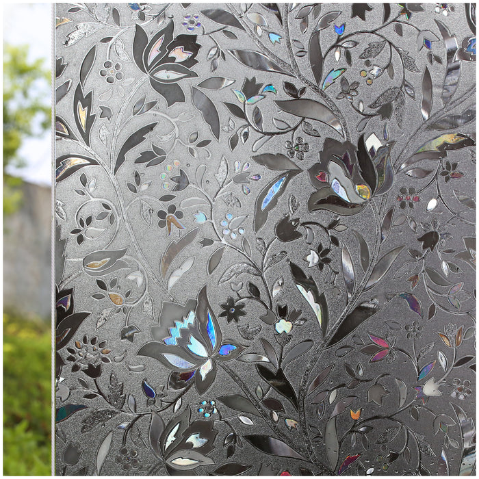 CottonColors Window Privacy Film 3D Rainbow Window Film Decorative Window Film Heat Blocking (BLKM008-B)