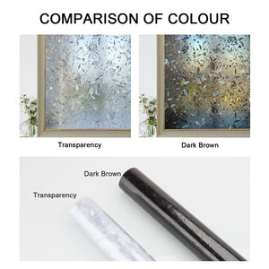 CottonColors Window Privacy Film 3D Rainbow Window Film Decorative Window Film Heat Blocking (BLKM008-B)