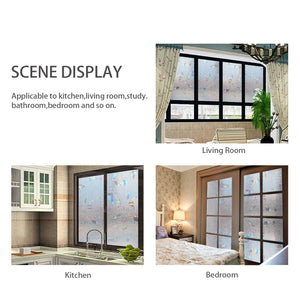 CottonColors Window Privacy Film 3D Rainbow Window Film Decorative Window Film Heat Blocking（BLKM017）