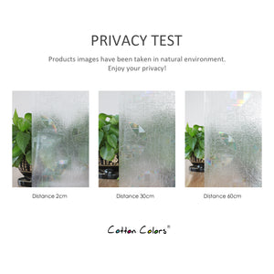 CottonColors Window Privacy Film 3D Rainbow Window Film Decorative Window Film Heat Blocking（BLKM017）