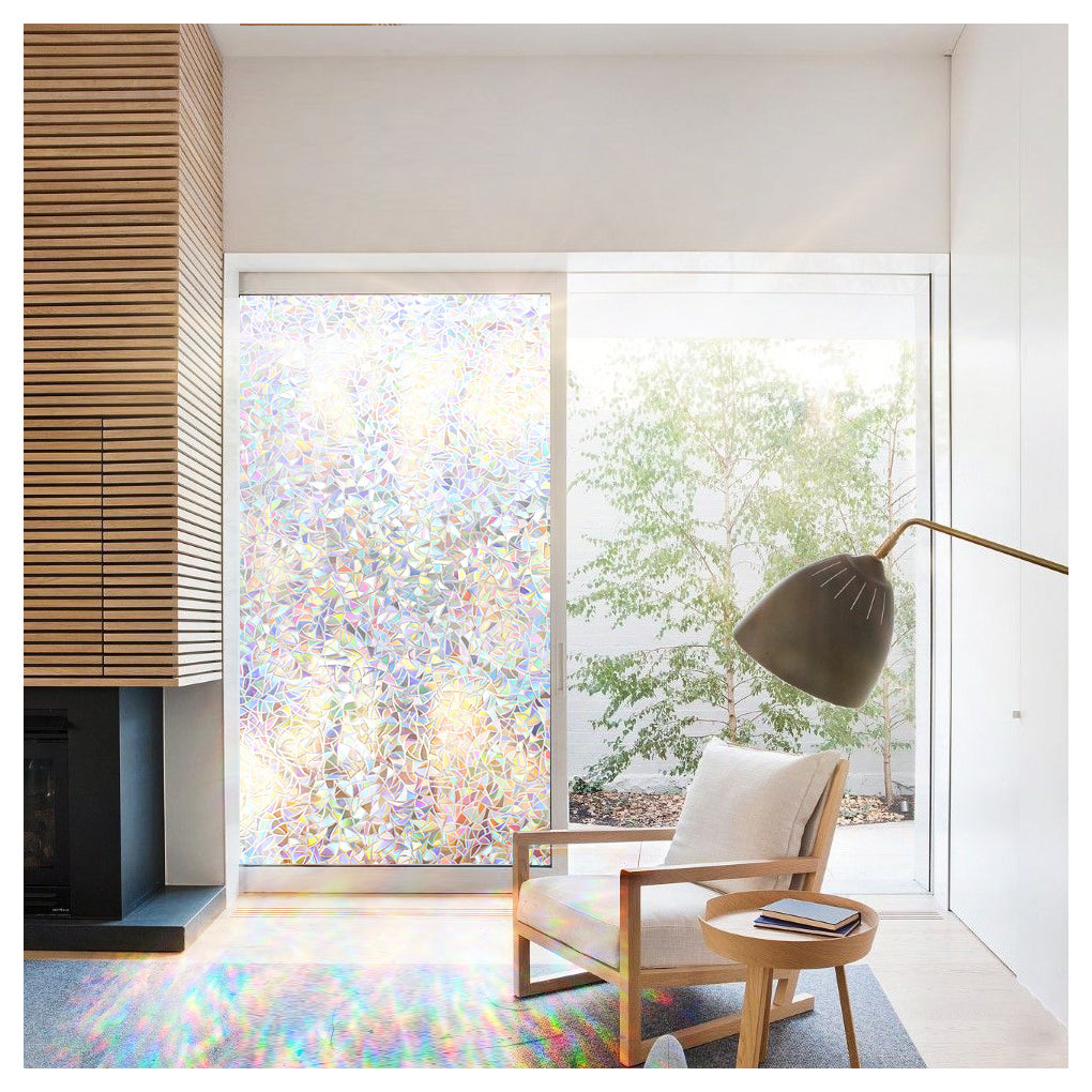 CottonColors Window Privacy Film 3D Rainbow Window Film Decorative Win ...