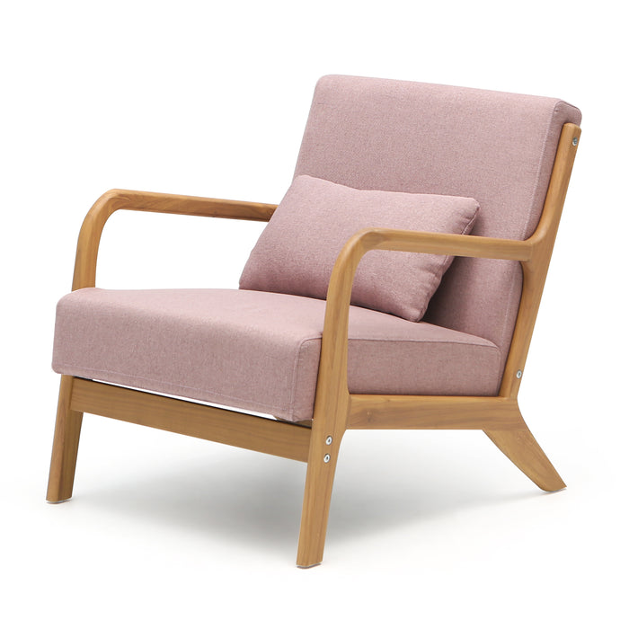 CottonColors Accent Chair, Living Room Chairs & Reading Chair - Solid Wood Frame with Soft Cushion, Removable Machine-Washable Cover (Multiple Colors)