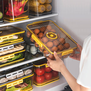 CottonColors Egg Holder for Fridge 24 Egg Container for Refrigerator Plastic Egg Organizer for Refrigerator Stackable Egg Storage With Lids for Timer