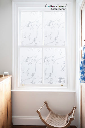 CottonColors 3D Decorate Privacy Window Stickers Anti UV Static Cling 90*200CM - Cottoncolors Home Decoration window film privacy film window sticker