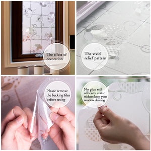CottonColors  Privacy Window Frosting Stickers Anti UV Static Cling 90*200CM - Cottoncolors Home Decoration window film privacy film window sticker