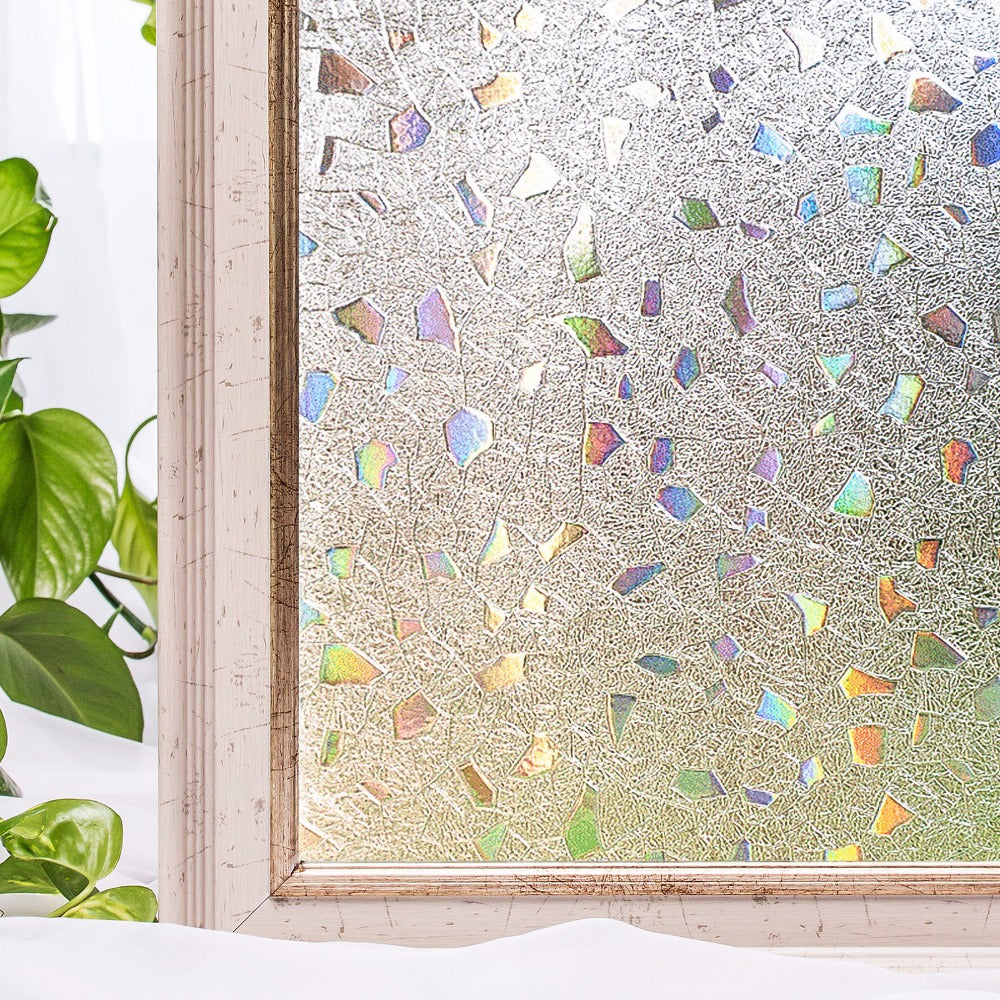 CottonColors Window Privacy Film 3D Rainbow Window Film Decorative Win ...