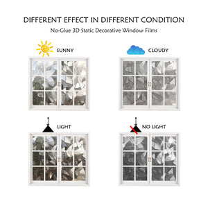 CottonColors 3D Decorate Privacy Window Film Anti UV Static Cling 90*200CM - Cottoncolors Home Decoration window film privacy film window sticker