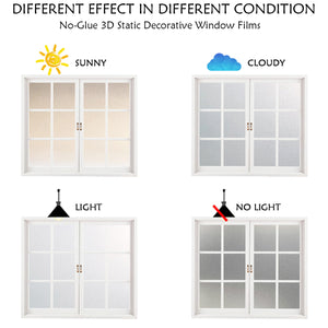 CottonColors Privacy Window Frosting Film Anti UV Static Cling 90*200CM - Cottoncolors Home Decoration window film privacy film window sticker